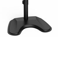 GameMax Dual Monitor Arm Stand LCD Desk Mount Freestanding For Two 13 Inch To 27 Inch Monitors, VESA Dimensions Of 75x75 mm or 100x100 mm, 180 Degrees Swivel, Black