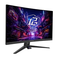 ASRock Phantom Gaming PG27FRS1A 27 Inch FHD (1920 x 1080) VA Curved (1500R) Gaming Monitor, 280Hz 1ms (MPRT) Response Time, 2 x HDMI 2.0, 1 x DisplayPort 1.4, Headphone Out, Tilt, Swivel Adjustment