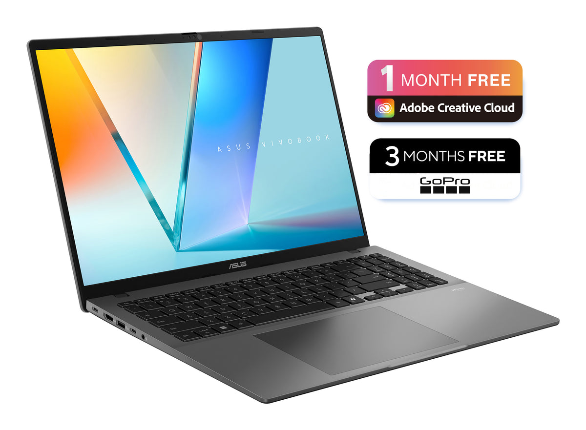 ASUS Vivobook S16 M3607GA-SH011W Copilot+ PC AMD Ryzen™ AI 7 445 Laptop 40.6 cm (16") WUXGA 16 GB DDR5-SDRAM 512 GB SSD Wi-Fi 6 (802.11ax) Windows 11 Home Grey