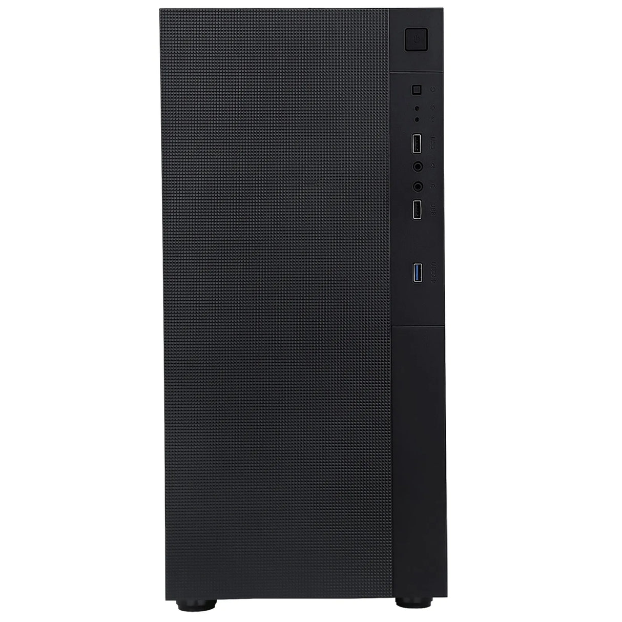 CIT Silent ES Black Mid-Tower Low Noise Computer Case with 2 x 120mm PWM Cooling Fans Included Sound Dampening Material