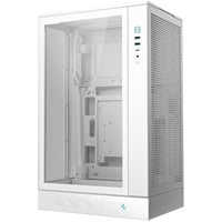 DeepCool CH270 Digital Micro-ATX Case, Mini-Tower PC Case with Tempered Glass Side Panel, USB-C Port, High Airflow Support for 360mm Radiator, ATX PSU, White