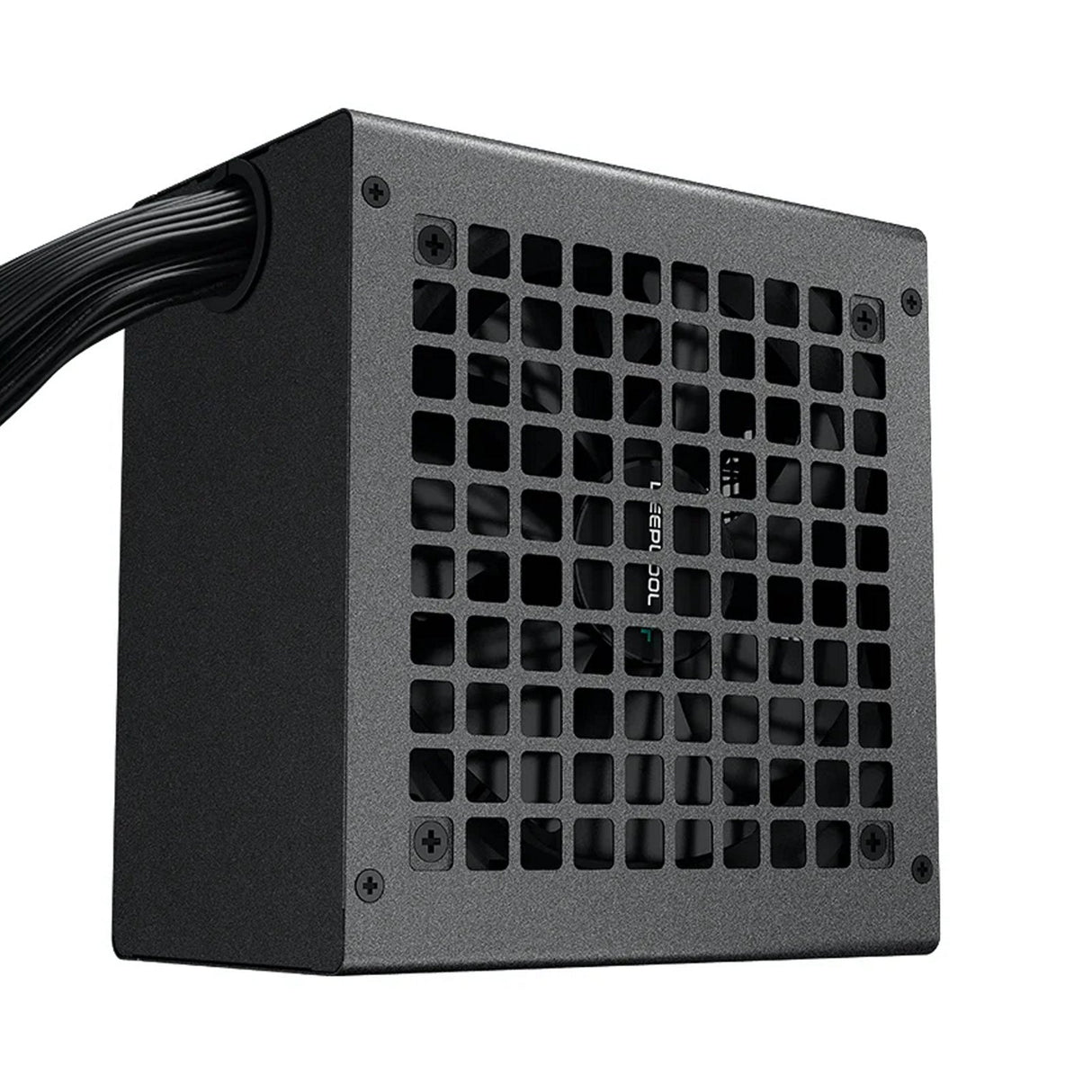 DeepCool PF600 600W PSU, 120mm Silent Hydraulic Bearing Fan, 80 PLUS White, Non Modular, UK Plug, Flat Black Cables, Efficient & Affordable