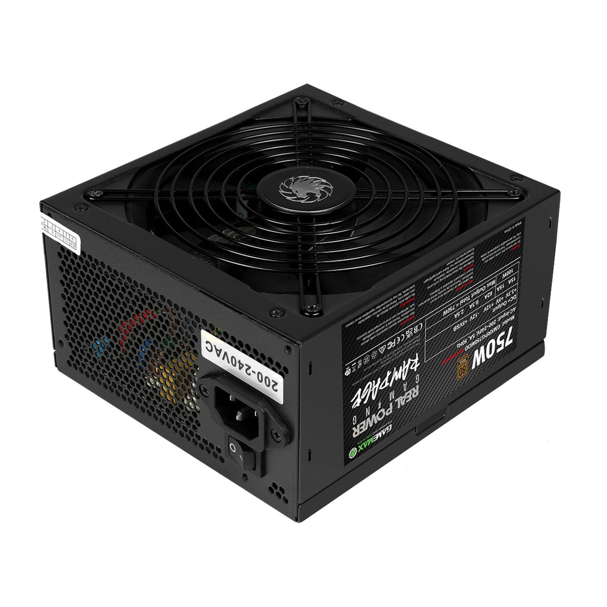 Gamemax RPG Rampage 750W Fully Modular 80 Plus Bronze PSU With 140mm FDB Fan