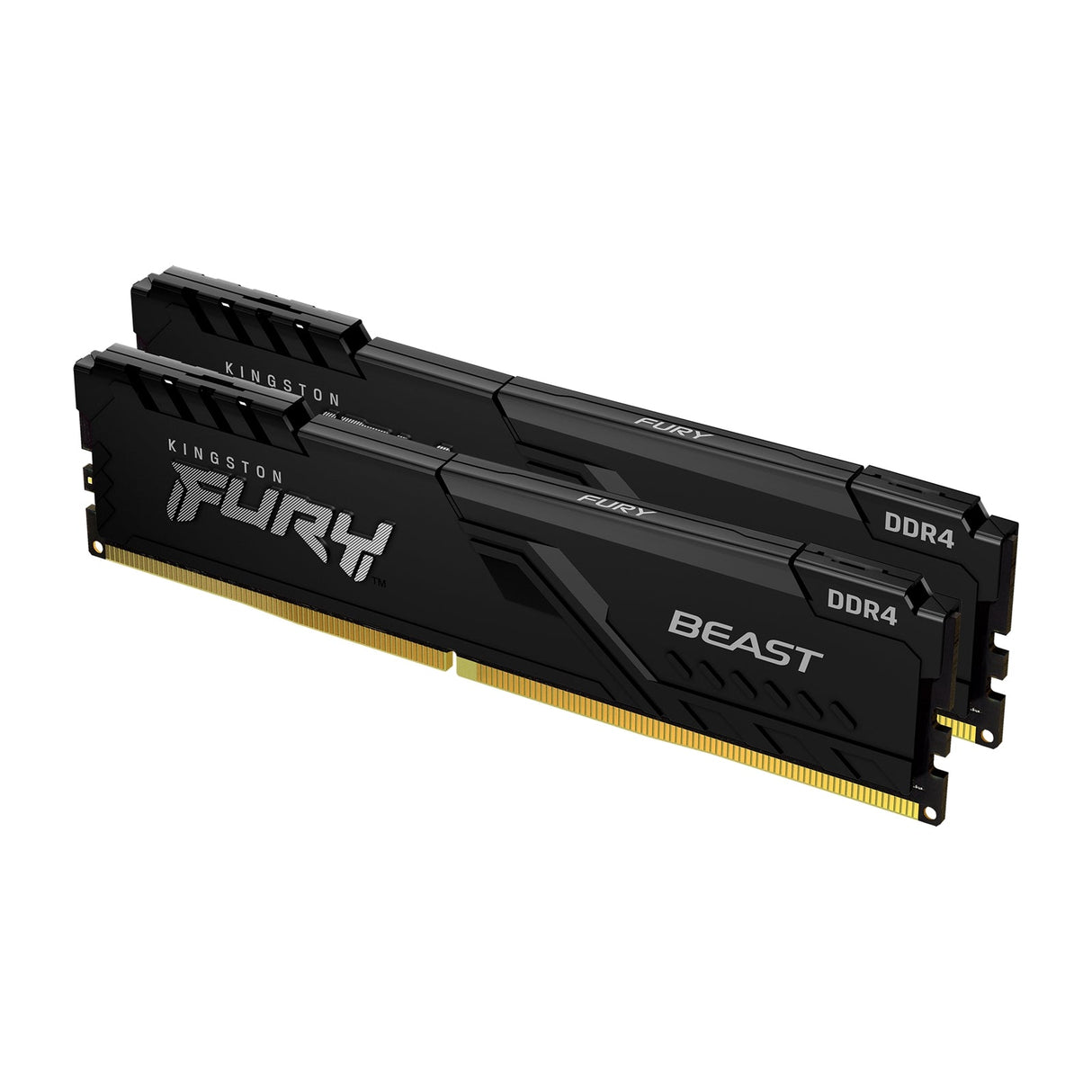 Kingston FURY Beast KF432C16BBK2/16 16GB (2x 8GB) DIMM System Memory, 3200MHz, DDR4, CL16, Black, Intel XMP