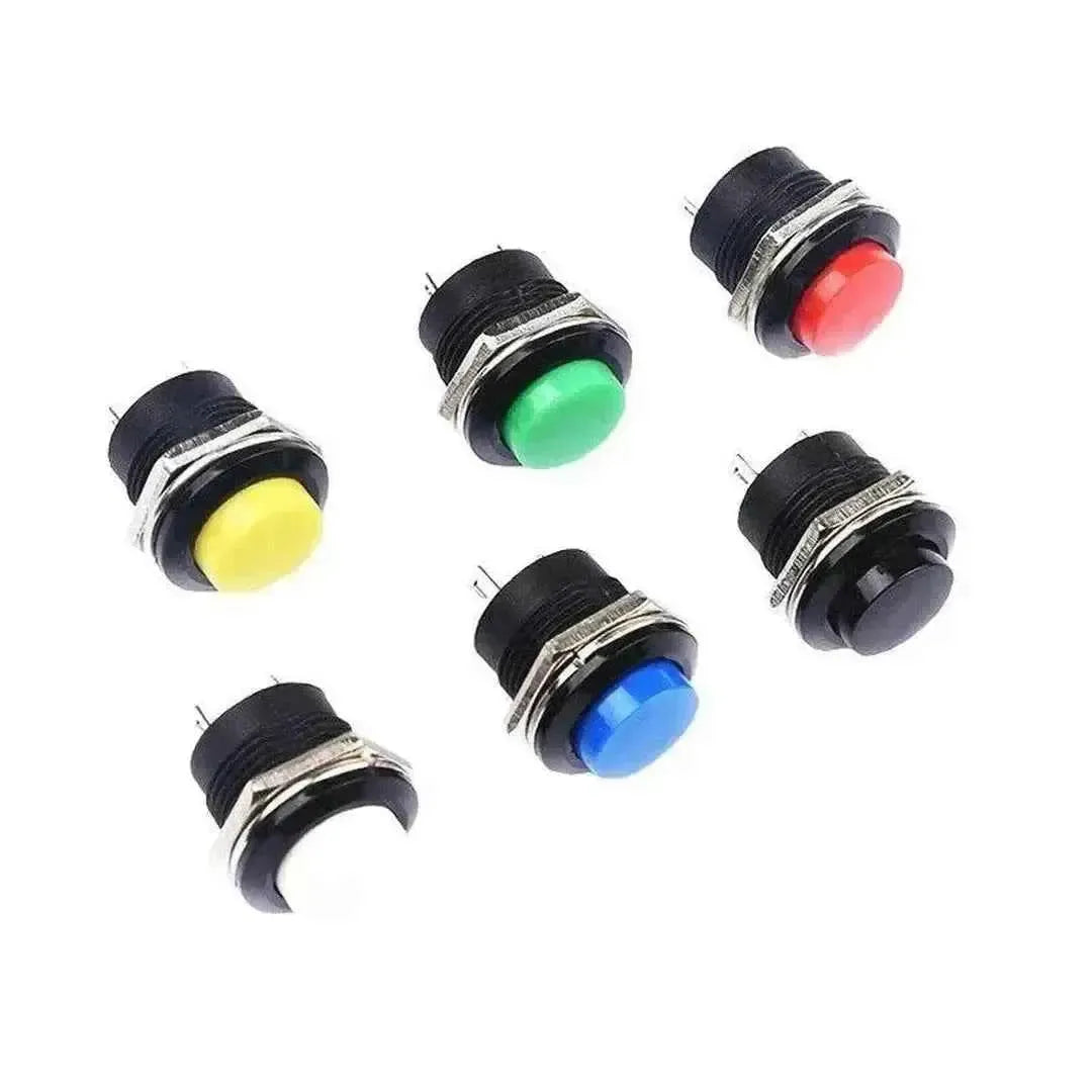 Interruptor Pulsador Momentáneo R13-507 De 16 Mm, | Meses sin interés Interruptor Pulsador Momentáneo R13-507 De 16 Mm, | Meses sin interés