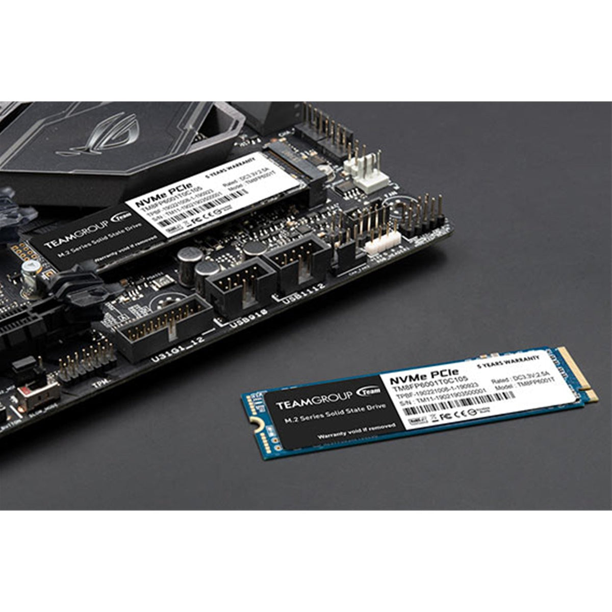 Team MP33 (TM8FP6256G0C101) 256GB NVMe M.2 Interface, PCIe Gen3, 2280, Read 1600MB/s, Write 1000MB/s, 3 Year Warranty