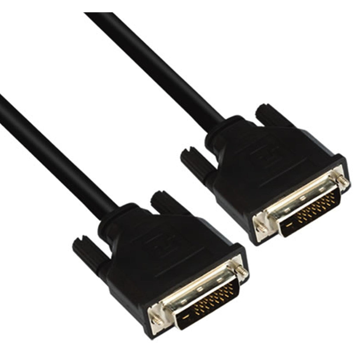 VCOM DVI-D (M) to DVI-D (M) (24+1 pin) 3m Black Retail Packaged Display Cable, Works with Flat Panel Displays, Digital CRT Monitors, Projectors, and HDTVs