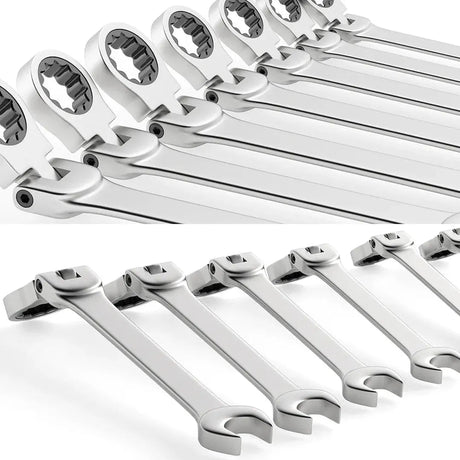 16pcs Ratcheting Combination Wrench Set 6-23mm