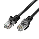 Prevo CAT6-BLK-3M Network Cable, RJ45 (M) to RJ45 (M), CAT6, 3m, Black, Oxygen Free Copper Core, Sturdy PVC Outer Sleeve & Clip Protector, Retail Box Packaging