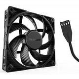 be quiet! Silent Wings Pro 4 PWM Black Fan, 140mm, 2400RPM, 4-Pin PWM Fan Connector, Black Frame, Black Blades, Optimized Fan Blades for the Highest Performance for Radiators & Heat Sinks, 3 Mounting Options, 3 Speed Switch