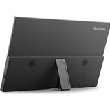 Viewsonic VA1650 16 inch USB-C Lightweight Portable IPS Monitor, Full HD, 60Hz, HDMI (v1.4), VESA, Built in Foldable Stand