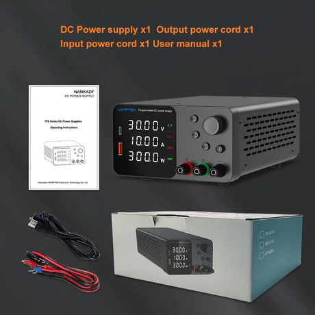 30V 10A Lab Adjustable DC Power Supply