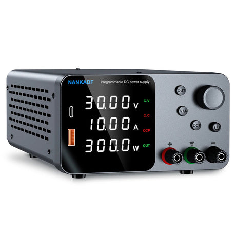 30V 10A Lab Adjustable DC Power Supply