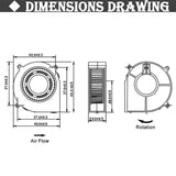 40x40x20 24v Centrifugal Blower Fan