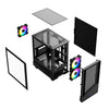 VIDA SPIRE M MATX BLACK GAMING CASE Micro Tower