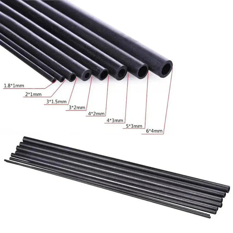 4pcs Carbon Fiber Hollow Tube 500mm