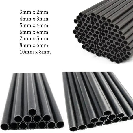 4pcs Carbon Fiber Hollow Tube 500mm