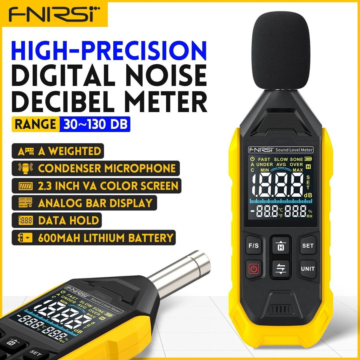 FNIRSI FDM01 Handheld Digital Sound Level Meter