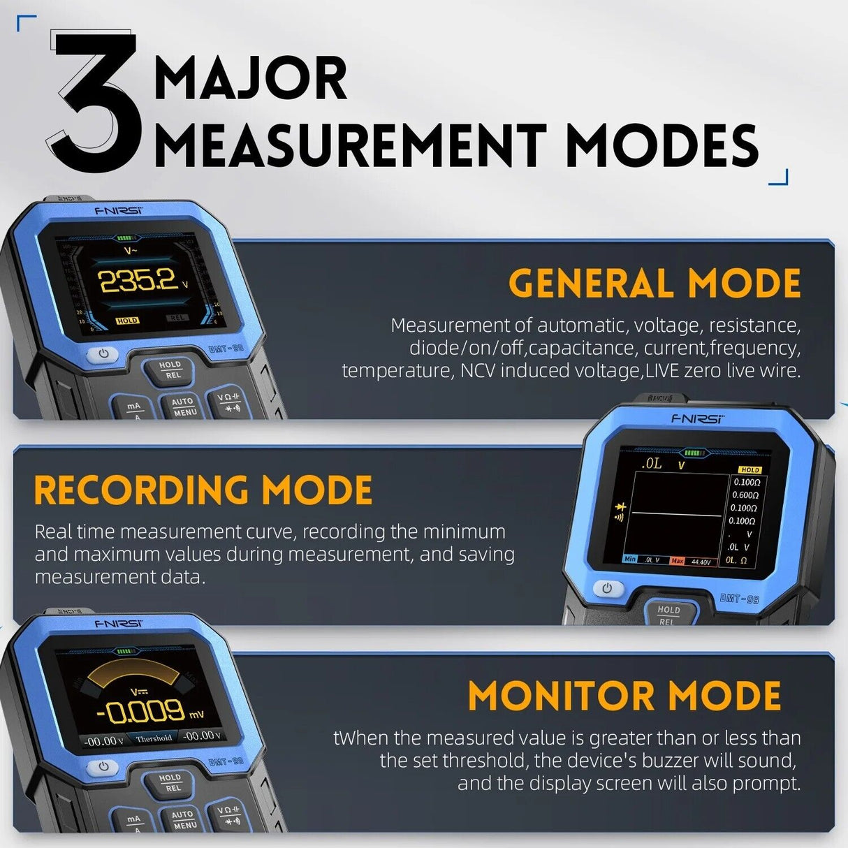 FNIRSI DMT-99 TFT Handheld Digital Multimeter