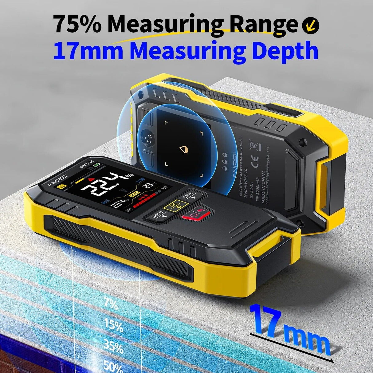 FNIRSI WMT10 Inductive Moisture Meter