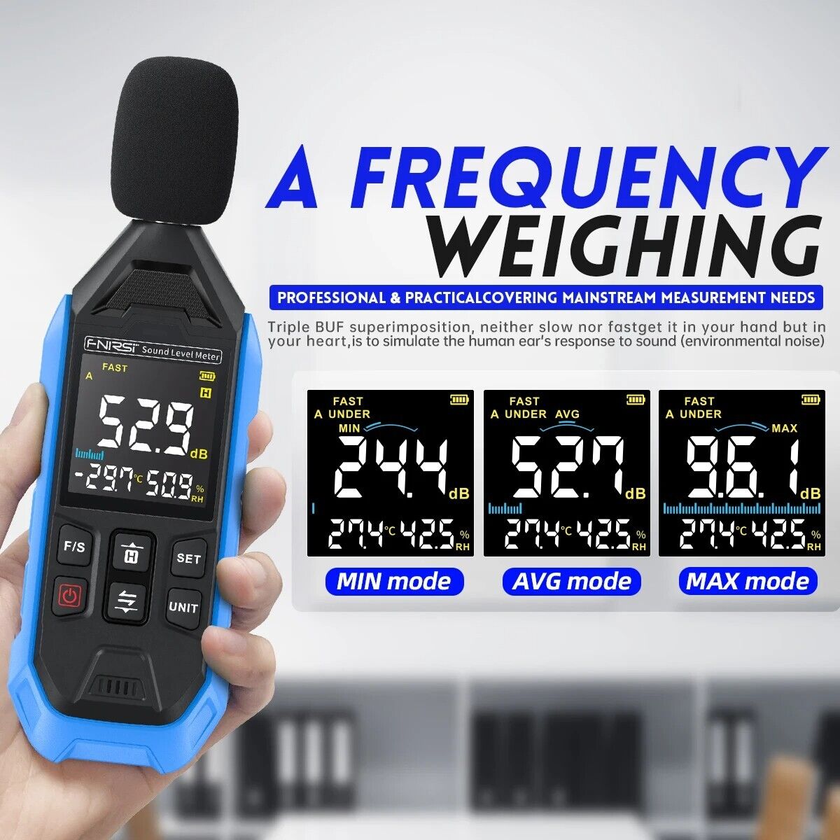 FNIRSI FDM01 Handheld Digital Sound Level Meter