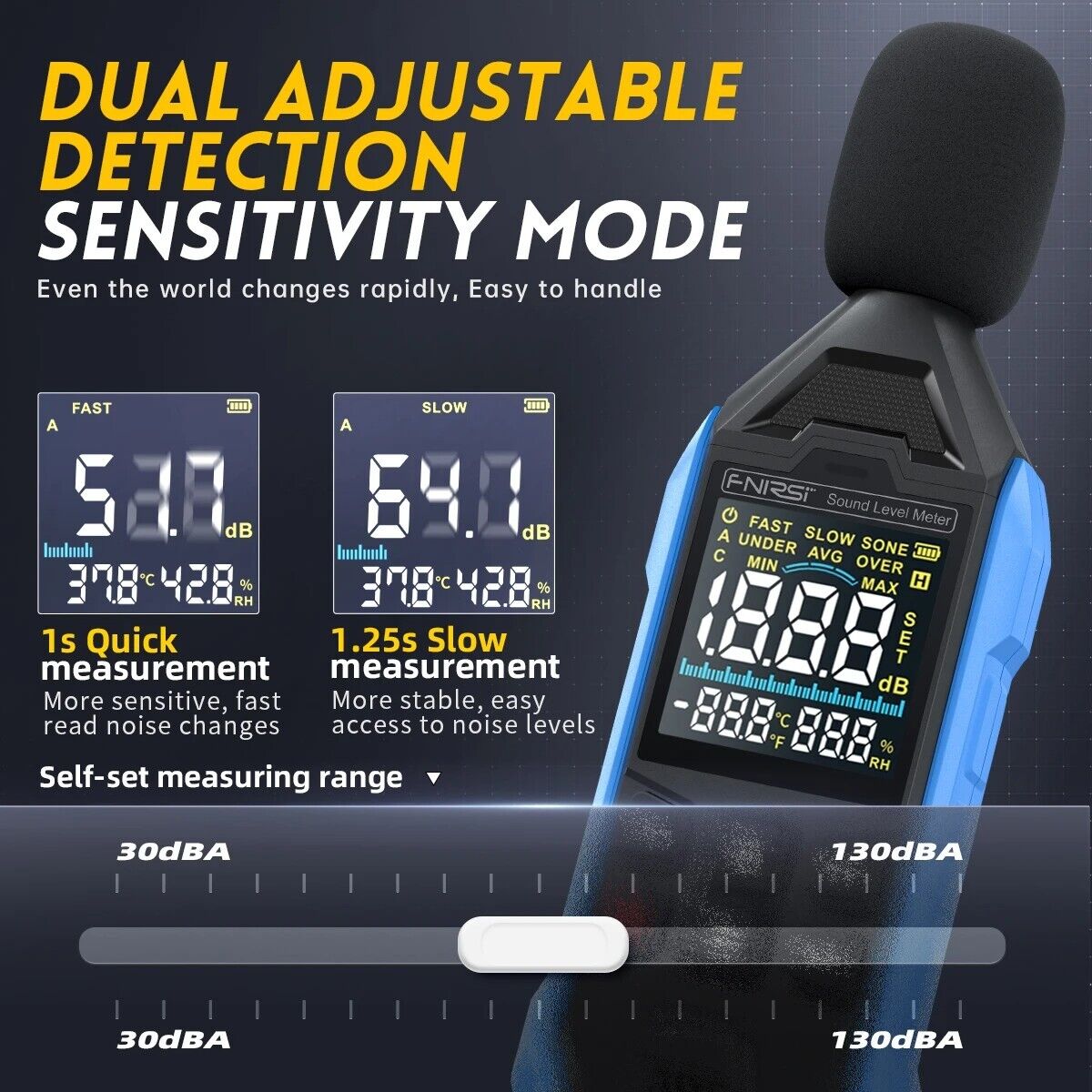 FNIRSI FDM01 Handheld Digital Sound Level Meter