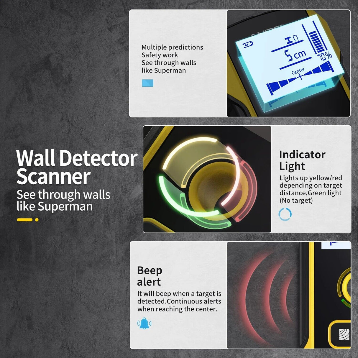 FNIRSI WD-01 Metal Detector Wall Scanner