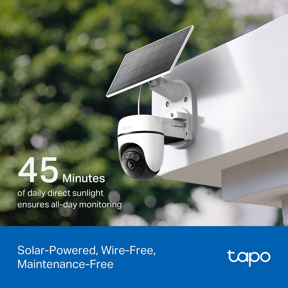 TP-Link Tapo Solar-Powered Pan/Tilt Security Camera Kit