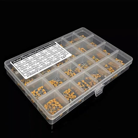 600pcs Monolithic Capacitor Kit 24value