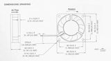 60x60x20 24v DC Fan 1 2