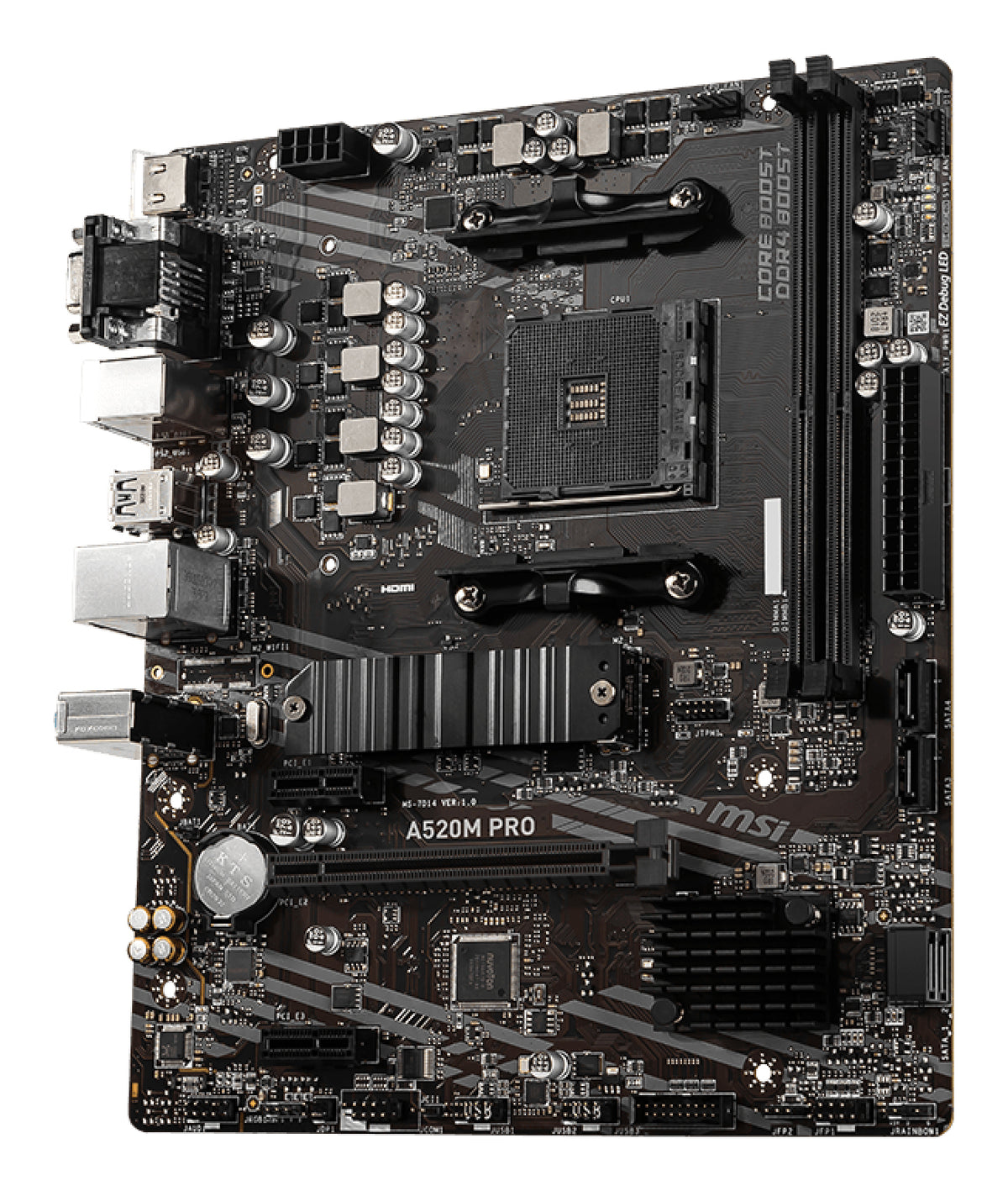 MSI A520M PRO motherboard AMD A520 Socket AM4 micro ATX
