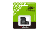 Kingston Technology 256GB microSDXC Canvas Select Plus Gen3 150MB/s A1 Card + Adapter