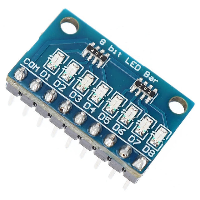 8 Bit Led Module 8-Bit Red Common Cathode LED Bar Graph Module – 38-3D