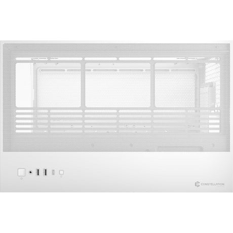 ANTEC Constellation C8 Dual Chamber Case, Gaming, White, Full Tower, 2 x USB 3.0 / 1 x USB Type-C, Seamless Left and Front Tempered Glass Side Panel, E-ATX, ATX, Micro ATX, ITX