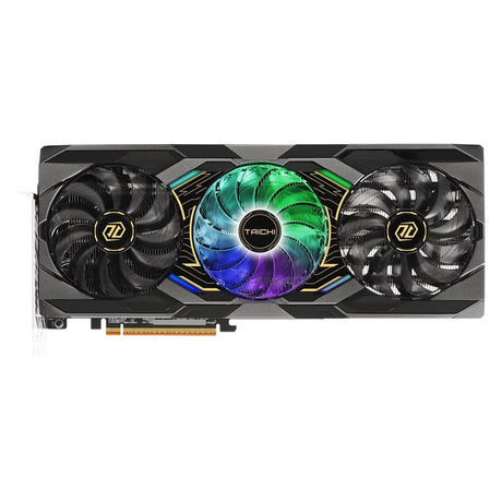 ASRock AMD Radeon RX 9070 XT Taichi 16GB OC GDDR6 Graphics Card, 4096 Streams, 3100MHz Boost Clock, Triple Fan, 3x DisplayPorts / 1x HDMI Port