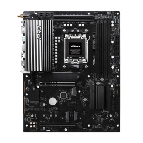 ASRock B850 Pro-A WiFi AMD AM5 Socket Motherboard, ATX, 4x DDR5 Slots, 4x M.2 Sockets, 2.5GbE LAN, Wi-Fi 6E, 1x HDMI Port / 1x USB-C