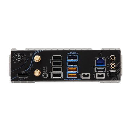 ASRock B850 Riptide WiFi PHANTOM GAMING AMD AM5 Socket Motherboard, ATX, 4x DDR5 Slots, 4x M.2 Sockets, Fitted I/O Shield, 2.5GbE LAN, Wi-Fi 7, 1x HDMI Port