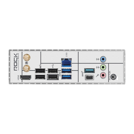 ASRock B850 Rock WiFi 7 AMD AM5 Socket Motherboard, ATX, 4x DDR5 Slots, 2x M.2 Socket, Fitted I/O Shield, 2.5GbE LAN, Wi-Fi 7, 1x HDMI Port