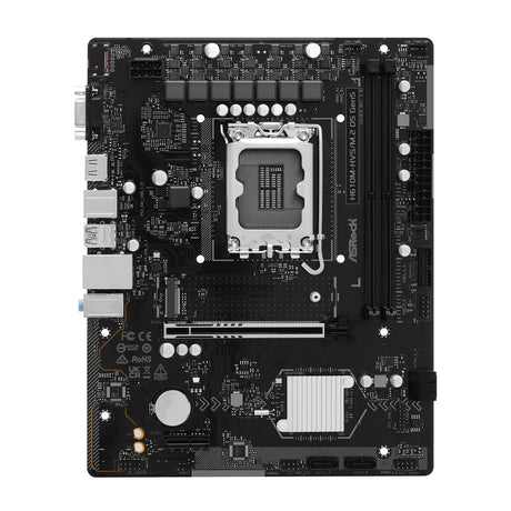 ASRock H610M-HVS/M.2 D5 GEN5 Intel 1700 Socket Motherboard, Micro-ATX, 2x DDR5 Slots, 1x M.2 Socket, GbE LAN, 1x D-Sub / 1x HDMI Port