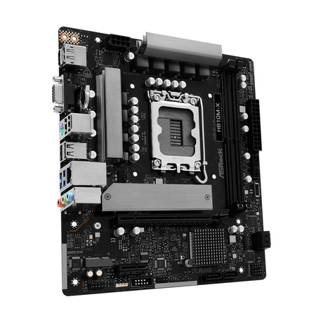 ASRock H810M-X Intel Socket 1851 Motherboard, 2x DDR5 DIMM Slots, 1x M.2 Socket, 2.5G LAN, 1x HDMI Port / 1x DisplayPort