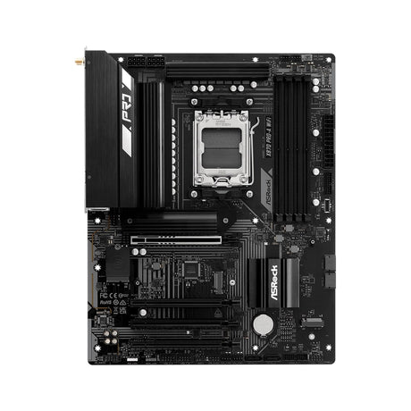 ASRock X870 Pro-A WiFi AMD AM5 Socket Motherboard, 4 x DDR5 Slots, 3x M.2 Socket, 2.5GbE LAN, Wi-Fi 7, 1x HDMI Port / 2x USB-C (USB4)