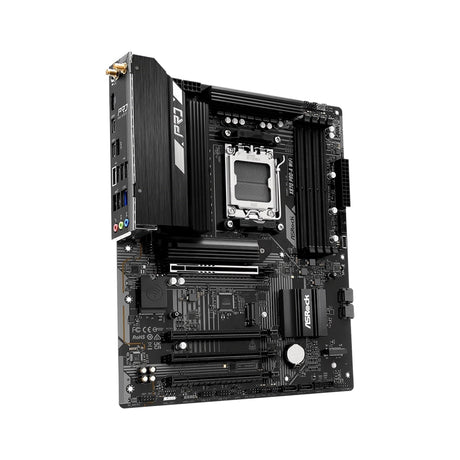 ASRock X870 Pro-A WiFi AMD AM5 Socket Motherboard, 4 x DDR5 Slots, 3x M.2 Socket, 2.5GbE LAN, Wi-Fi 7, 1x HDMI Port / 2x USB-C (USB4)