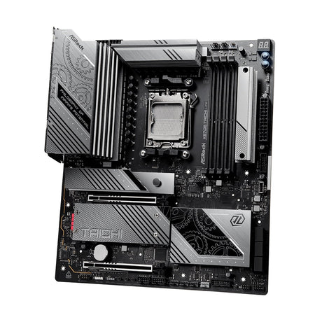 ASRock X870E TAICHI LITE AMD AM5 Socket Motherboard, E-ATX, 4x DDR5 Slots, 4x M.2 Sockets, Fitted I/O Shield, 5GbE LAN, Wi-Fi 7, 1x HDMI Port / 2x USB-C (USB4)