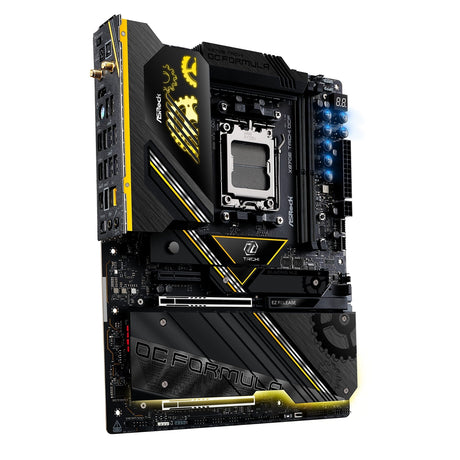 ASRock X870E TAICHI OCF AMD AM5 Socket Motherboard, ATX, 2x DDR5 Slots, 6x M.2 Socket, Fitted I/O Shield, 5GbE LAN, Wi-Fi 7, 1x HDMI Port