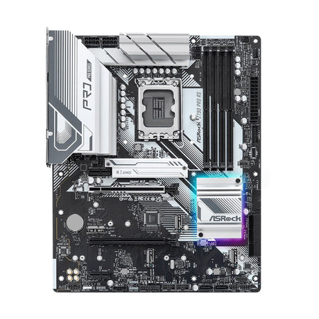 ASRock Z790 Pro RS Intel 1700 Socket Motherboard, ATX, 4x DDR5 Slots, 4x M.2 Sockets, Fitted I/O Shield, 2.5GbE LAN, 1x DisplayPort / 1x HDMI Port