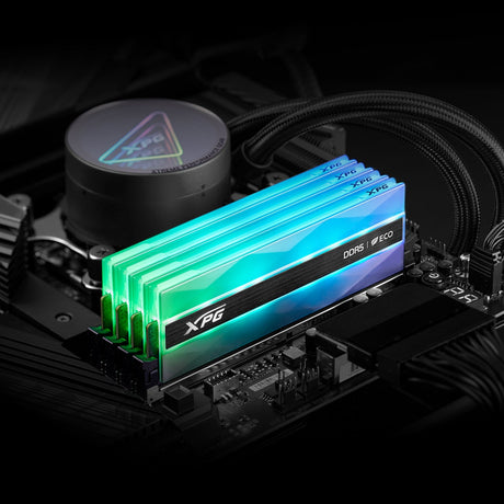 Adata LANCER NEON AX5U7200C3416G-DCLANRSG DDR5 7200MHz, 32GB, (2 x 16GB) CL34, 1.4v, Retail, Silver RGB System Memory, Using Eco-Friendly Material