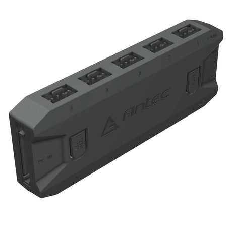 Antec ARGB & Fan Controller - 5 PWM Fan Ports, 5 ARGB LED Ports, SATA Power, Compact Design, 2-Year Warranty