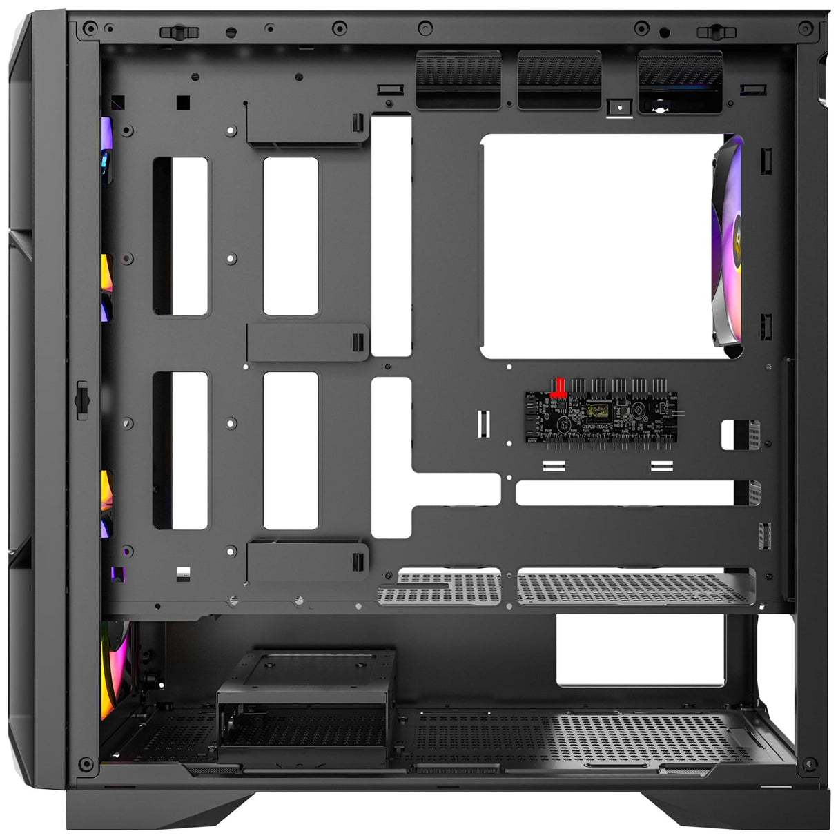 Antec AX1000 ARGB Mid-Tower Gaming PC Case, Full Mesh Front, Tempered Glass, Steel/Plastic, 4 x 120mm ARGB Fans, E-ATX, ATX/Micro-ATX/ITX Compatible