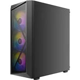 Antec AX67 ARGB Mid-Tower Gaming PC Case, Full Mesh Front, Tempered Glass, 4 x 120mm ARGB Fans, ATX/Micro-ATX/ITX Compatible