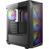 Antec AX67 ARGB Mid-Tower Gaming PC Case, Full Mesh Front, Tempered Glass, 4 x 120mm ARGB Fans, ATX/Micro-ATX/ITX Compatible